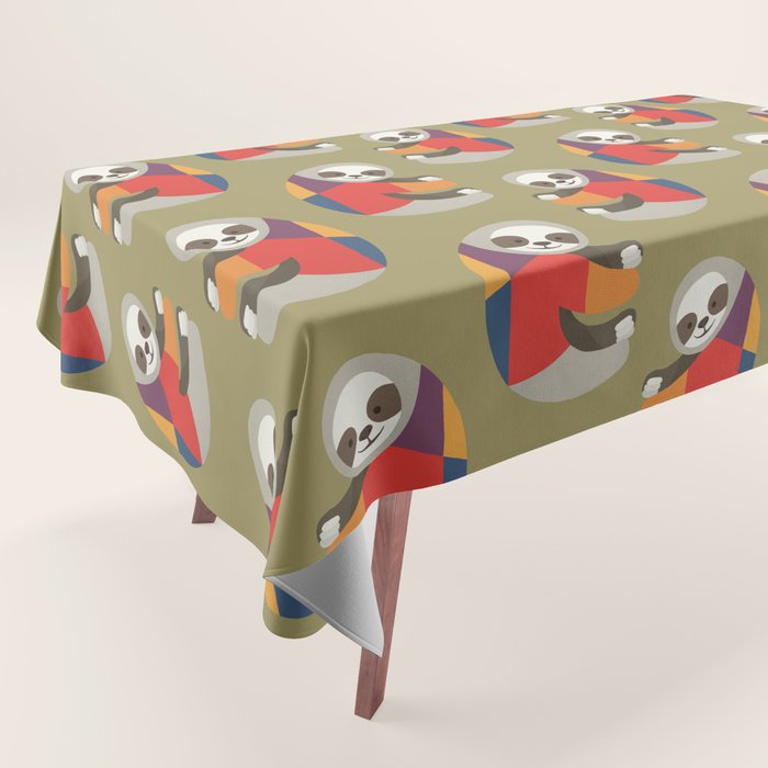 Sloth Tablecloth Gallery Image 1
