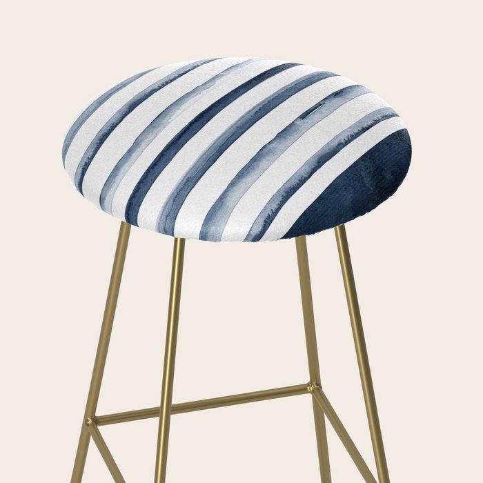 Stripes | Watercolor Pattern Stool Gallery Image 2