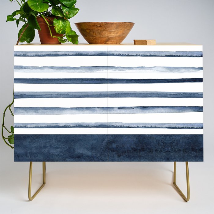 Stripes | Watercolor Pattern Credenza Gallery Image 1