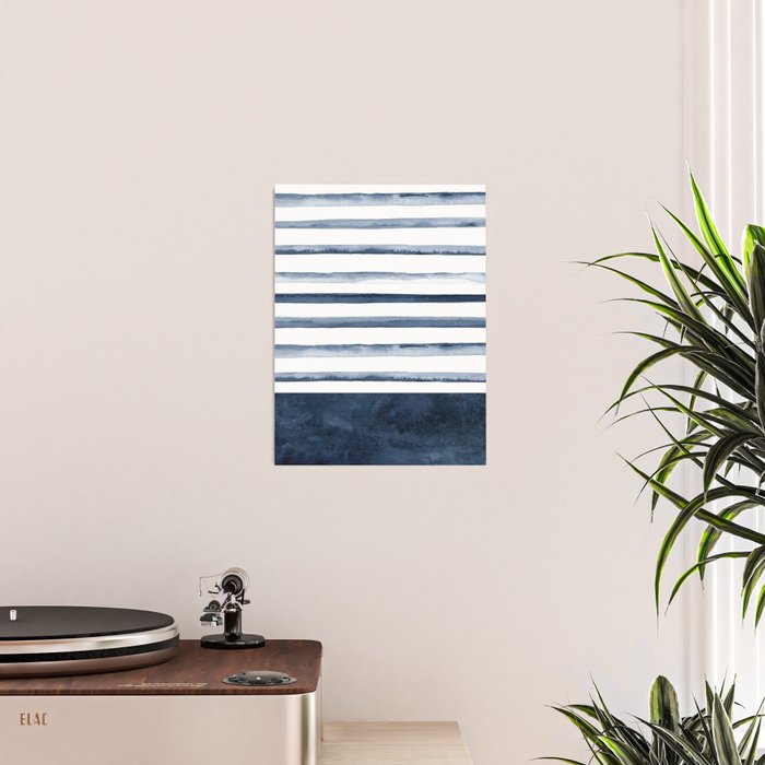 Stripes | Watercolor Pattern Poster Gallery Image 2