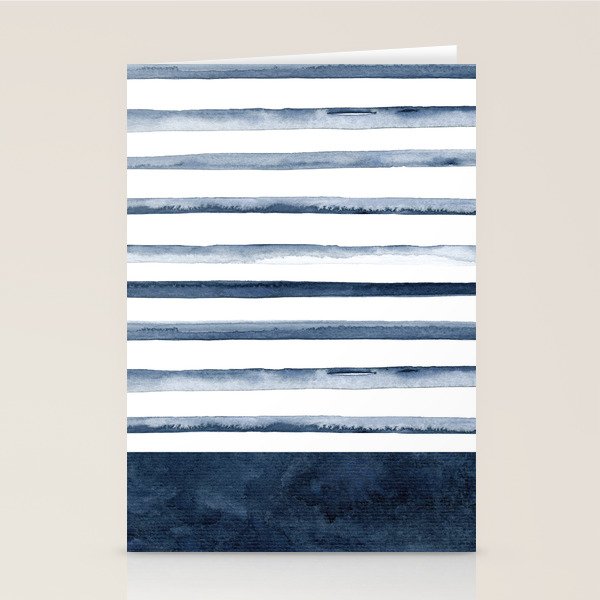 Stripes | Watercolor Pattern Stationery Card Gallery Image 2