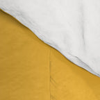 Liquid Swirl Retro Abstract Pattern in Mustard Orange and Light Blush Pink Comforter Gallery Image 4
