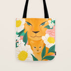 Mother Lion and Cub I Tote Bag Gallery Image 1