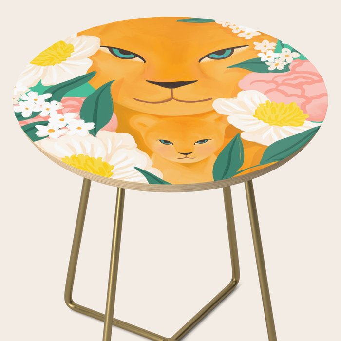 Mother Lion and Cub I Side Table Gallery Image 2