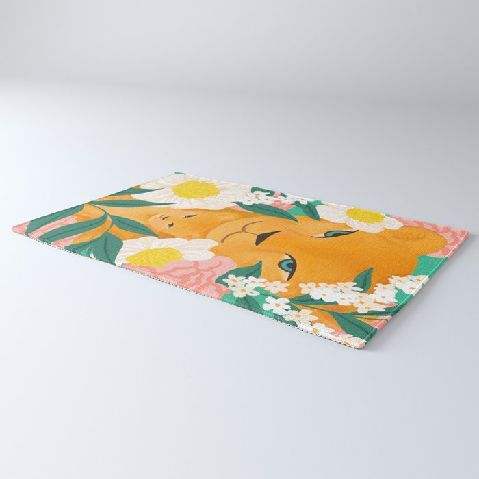 Mother Lion and Cub I Rug Gallery Image 3