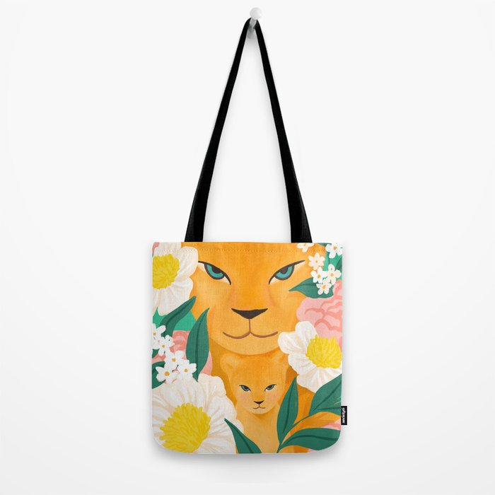 Mother Lion and Cub I Tote Bag Gallery Image 2