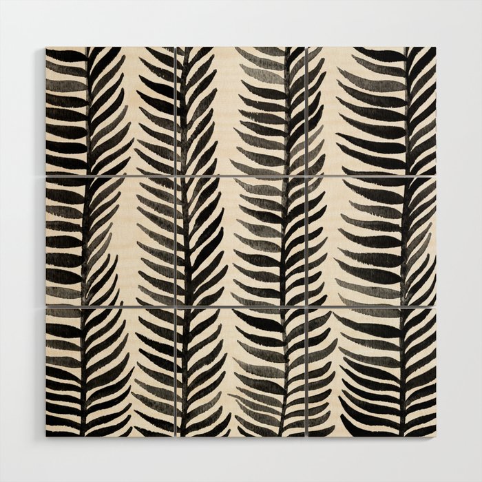 Black Seaweed Wood Wall Art Gallery Image 1