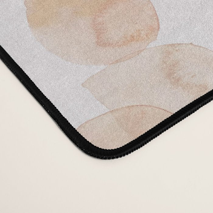 Watercolor polka dots in terracotta_bloomartgallery Desk Mat Gallery Image 4