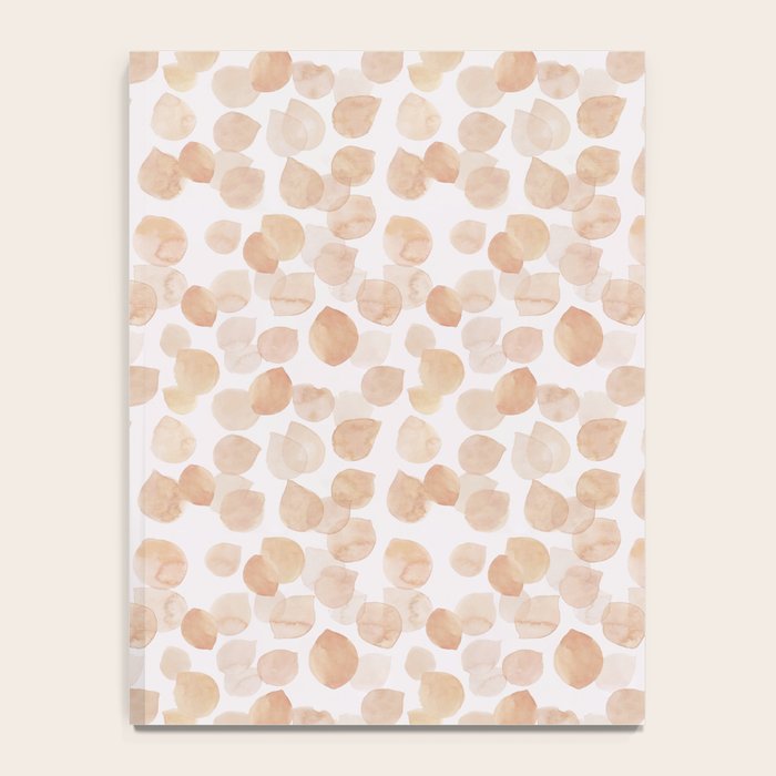 Watercolor polka dots in terracotta_bloomartgallery Notebook Gallery Image 4