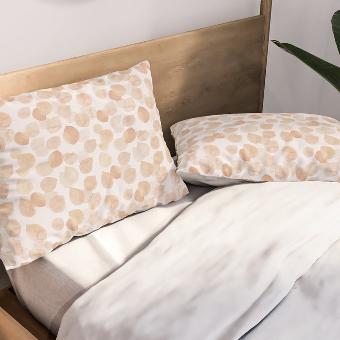 Watercolor polka dots in terracotta_bloomartgallery Pillow Sham Gallery Image 2