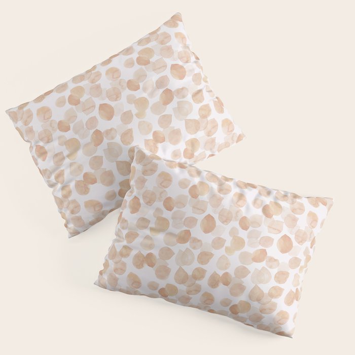 Watercolor polka dots in terracotta_bloomartgallery Pillow Sham Gallery Image 1