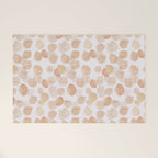 Watercolor polka dots in terracotta_bloomartgallery Welcome Mat Gallery Image 1