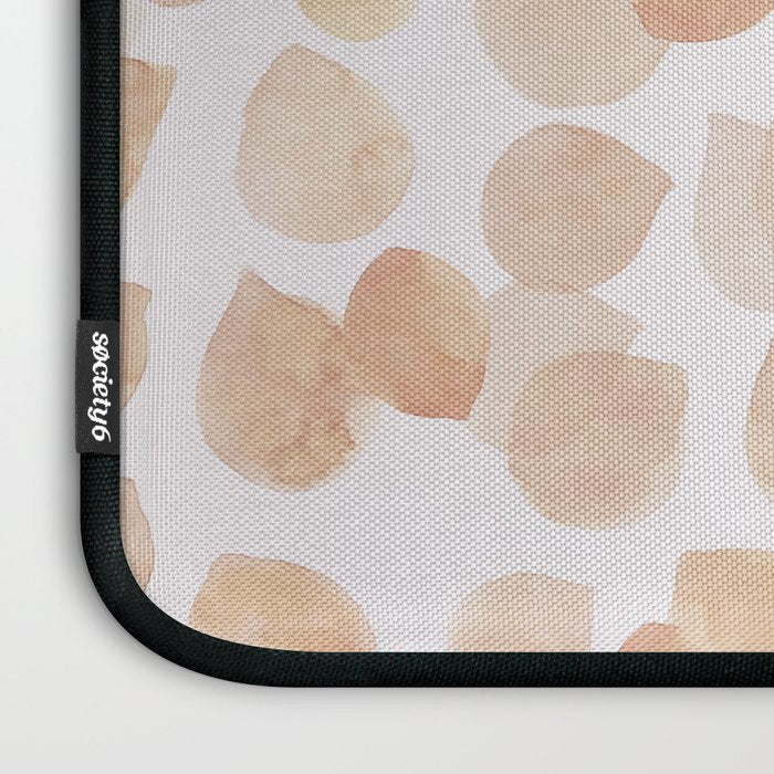 Watercolor polka dots in terracotta_bloomartgallery Laptop Sleeve Gallery Image 3