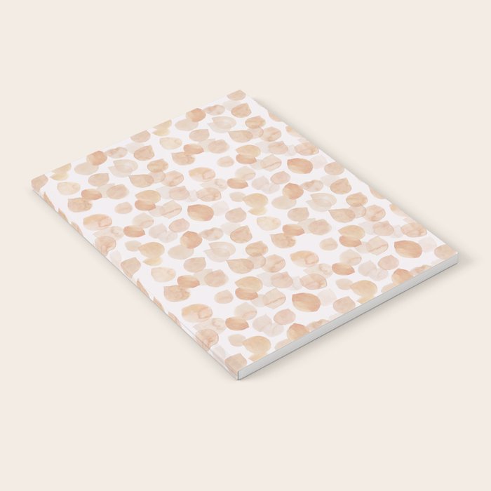 Watercolor polka dots in terracotta_bloomartgallery Notebook Gallery Image 1
