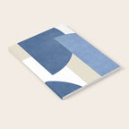 Halfmoon Colorblocks Composition - Blue Navy Notebook Gallery Image 2