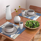 Halfmoon Colorblocks Composition - Blue Navy Placemat Gallery Image 2
