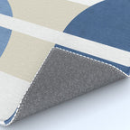 Halfmoon Colorblocks Composition - Blue Navy Rug Gallery Image 4