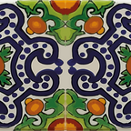 Oranges talavera tile abstract pattern modern decoration Coffee Mug Gallery Image 2