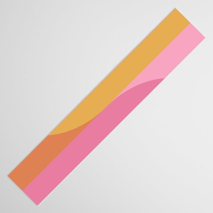 Colorful Wavy Stripes Abstract Table Runner Gallery Image 3