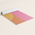Colorful Wavy Stripes Abstract Yoga Mat Gallery Image 2