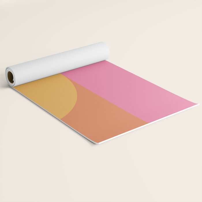 Colorful Wavy Stripes Abstract Yoga Mat Gallery Image 2