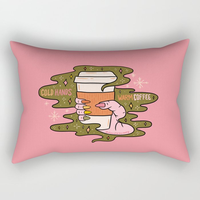 Cold Hands Warm Coffee  Rectangular Pillow Gallery Image 2
