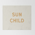 Sun child Throw Blanket Gallery Image 2
