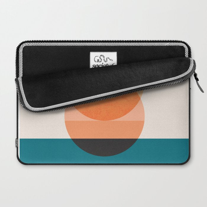 Abstraction_NEW_SUNSET_OCEAN_WAVE_POP_ART_Minimalism_0022D Laptop Sleeve Gallery Image 2