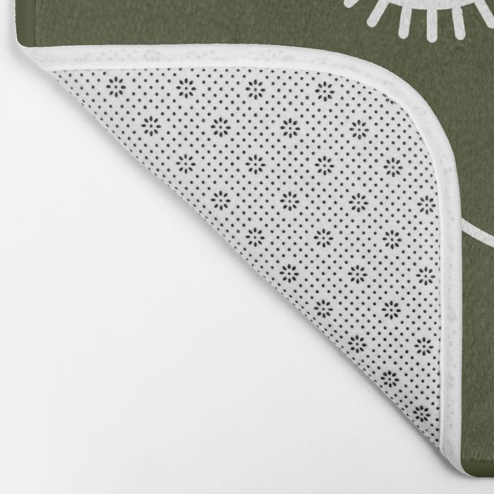 Wink (Olive Green) Bath Mat Gallery Image 2