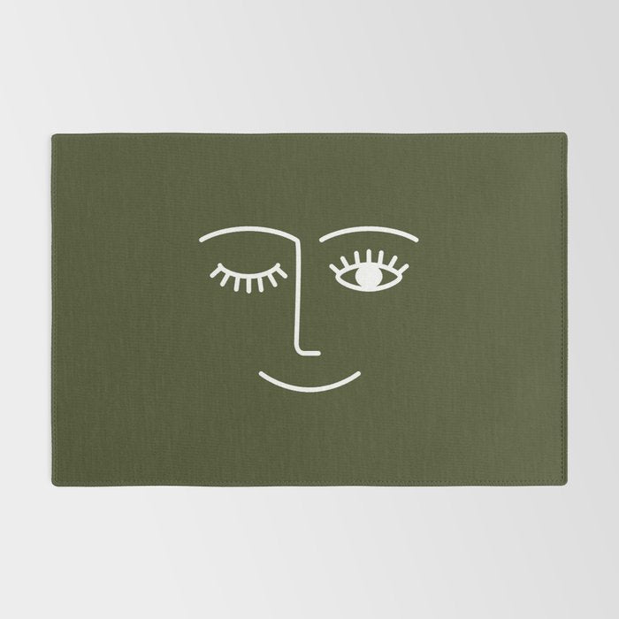 Wink (Olive Green) Rug Gallery Image 2
