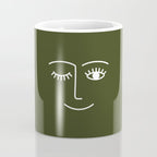 Wink (Olive Green) Coffee Mug Gallery Image 4