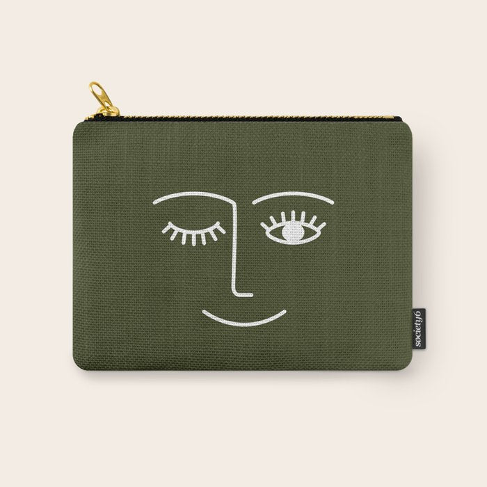 Wink (Olive Green) Carry All Pouch Gallery Image 1