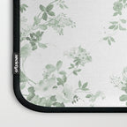 Elegant vintage green white roses shabby floral Laptop Sleeve Gallery Image 3