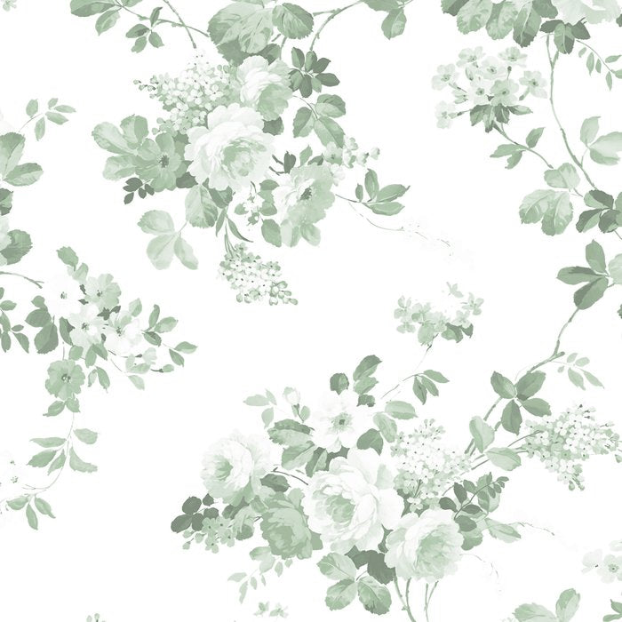 Elegant vintage green white roses shabby floral Coffee Mug Gallery Image 2