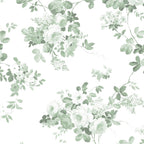 Elegant vintage green white roses shabby floral Coffee Mug Gallery Image 2