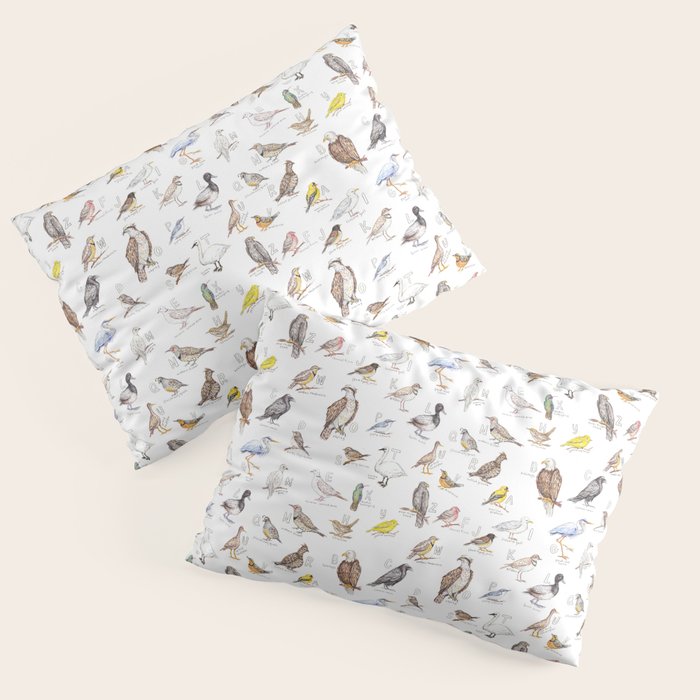 Birds of the Pacific Northwest Pillow Sham Gallery Image 1