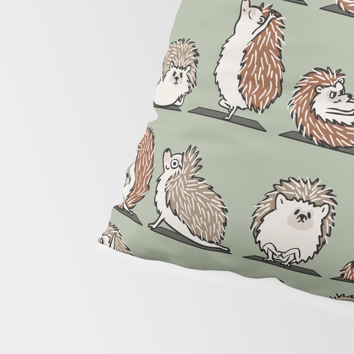 Hedgehog Yoga Pillow Sham Gallery Image 4