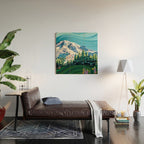 Wildflowers on Mount Rainier Wood Wall Art Gallery Image 2