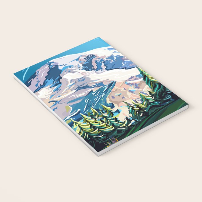 Wildflowers on Mount Rainier Notebook Gallery Image 3