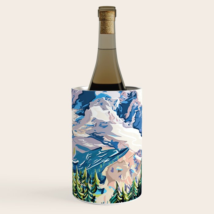 Wildflowers on Mount Rainier Wine Chiller Gallery Image 2