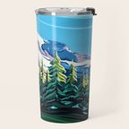 Wildflowers on Mount Rainier Travel Mug Gallery Image 2