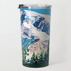 Wildflowers on Mount Rainier Travel Mug Gallery Image 3