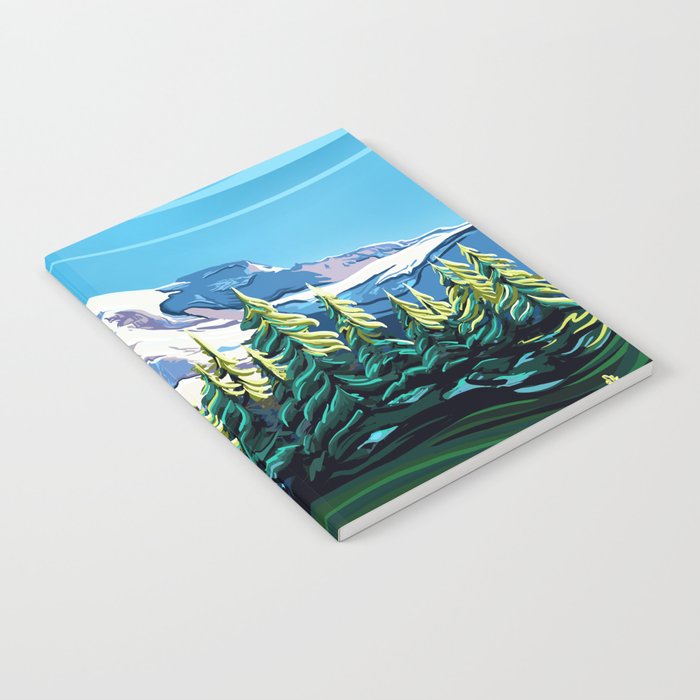 Wildflowers on Mount Rainier Notebook Gallery Image 2