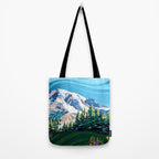 Wildflowers on Mount Rainier Tote Bag Gallery Image 2