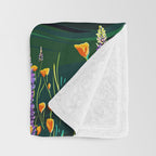 Wildflowers on Mount Rainier Throw Blanket Gallery Image 3