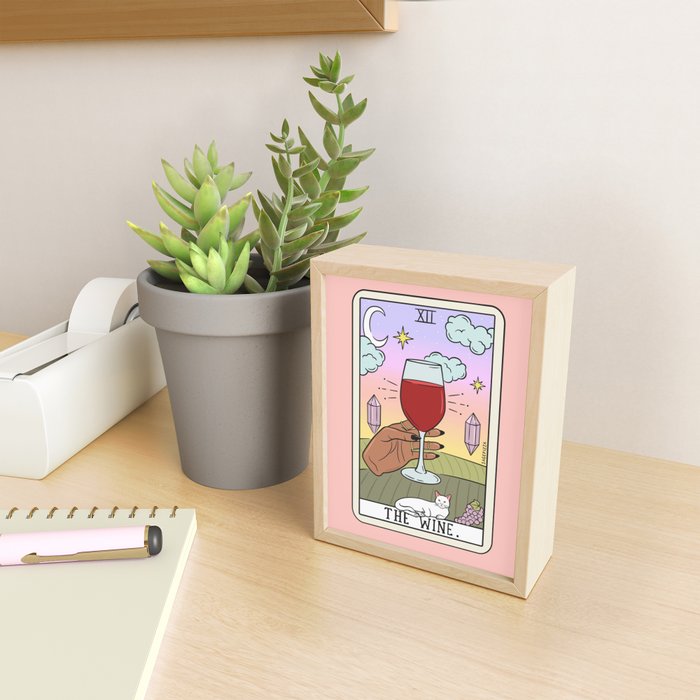 WINE READING (DARK) Mini Art Print Gallery Image 2