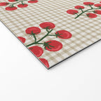 Cherry Tomato Plaid Farmers Market Welcome Mat Gallery Image 2