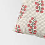 Cherry Tomato Plaid Farmers Market Pillow Sham Gallery Image 4