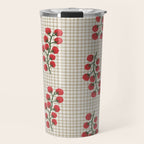 Cherry Tomato Plaid Farmers Market Travel Mug Gallery Image 1