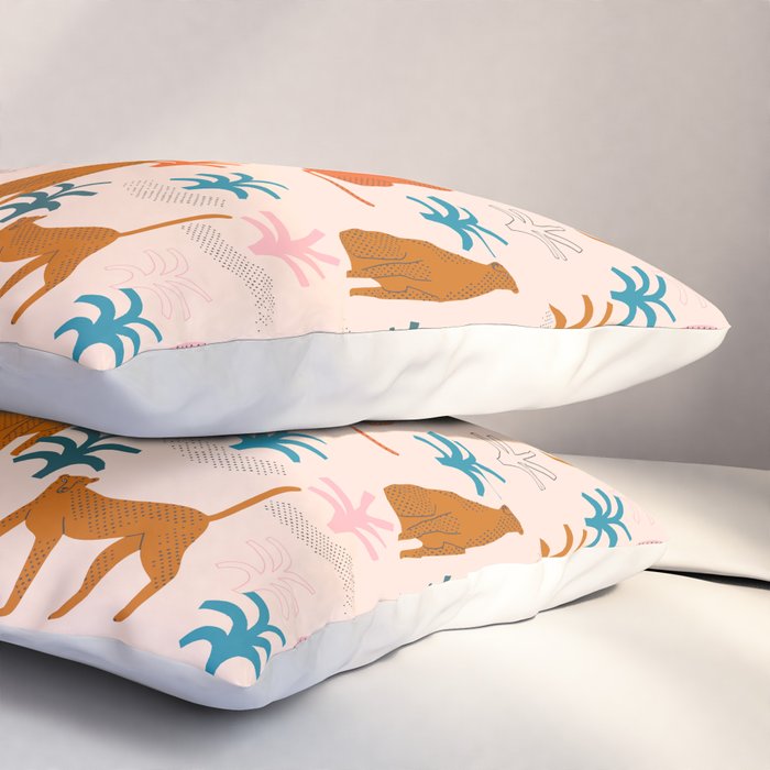 Rainbow cheetahs Pillow Sham Gallery Image 3